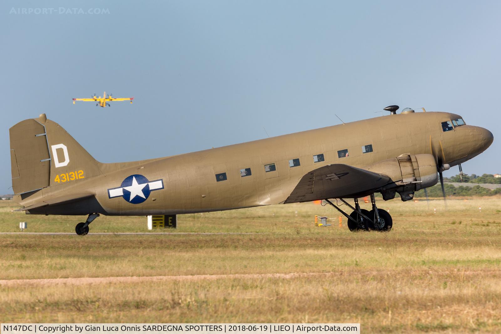 N147DC, 1943 Douglas C-47A-75-DL Skytrain C/N 19347, FILM SET 
