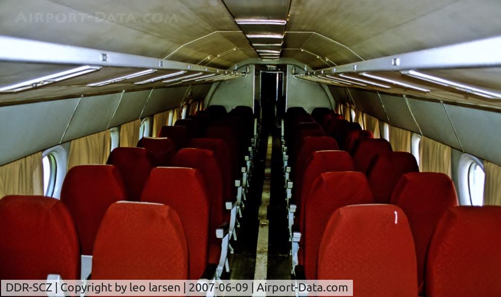DDR-SCZ, 1969 Tupolev Tu-134K C/N 9350913, Cabin of TU-134K DDR-SCZ at Merseburg Museum 9.6.2007