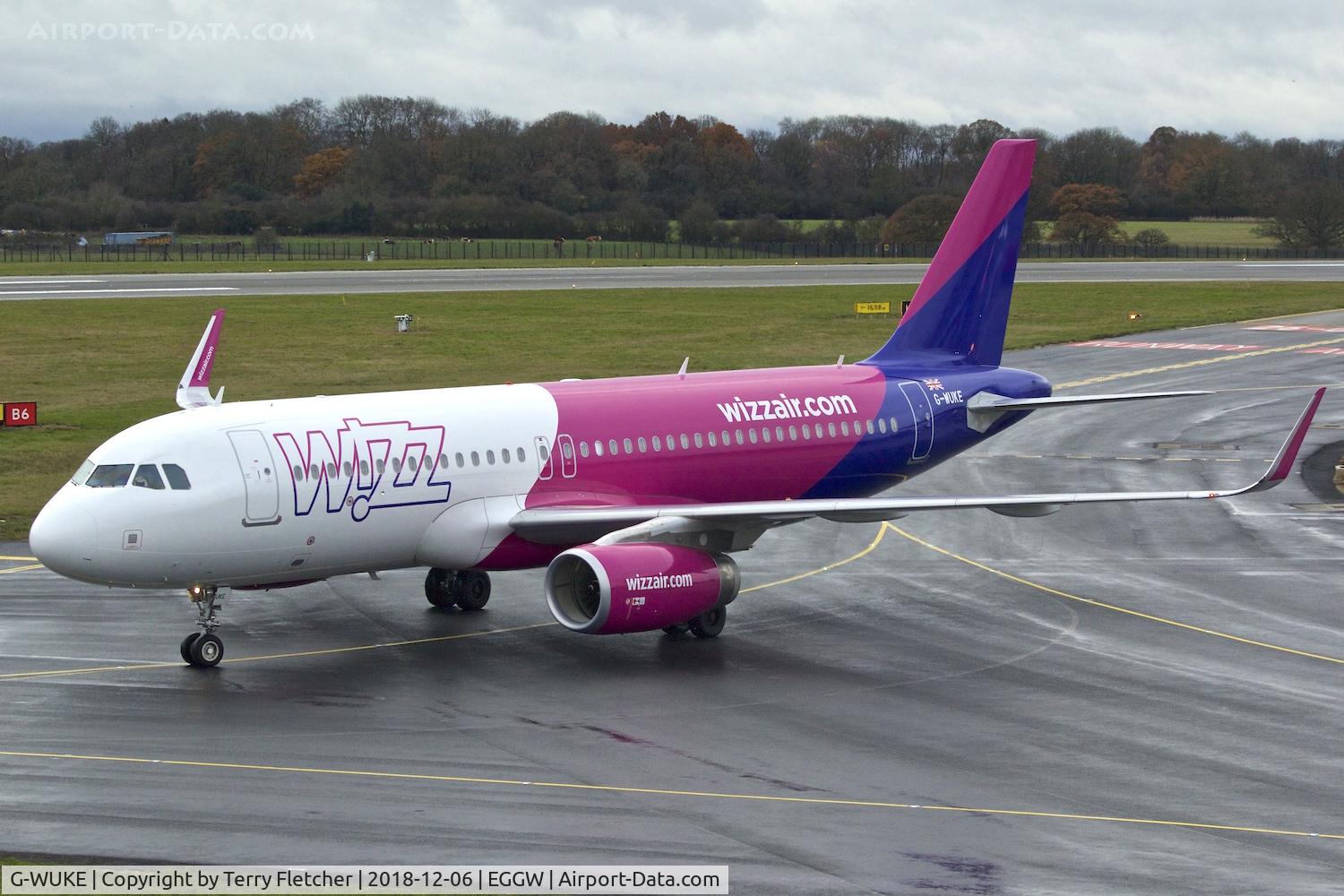 G-WUKE, 2018 Airbus A320-232 C/N 8327, At Luton