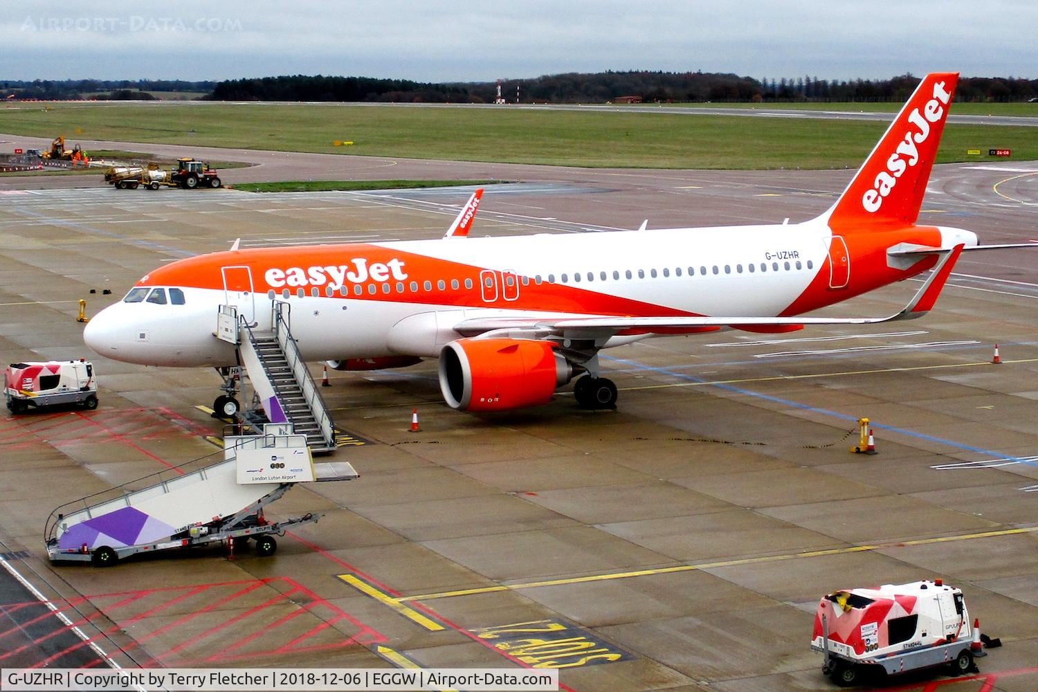 G-UZHR, 2018 Airbus A320-251N C/N 8505, at Luton