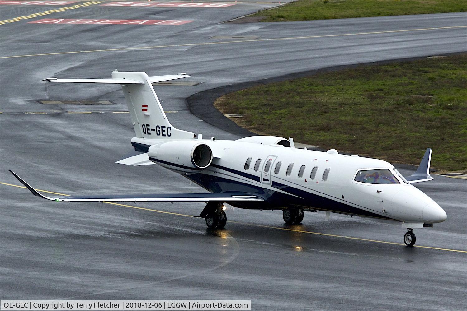OE-GEC, 2014 Learjet 75 C/N 45-491, At Luton
