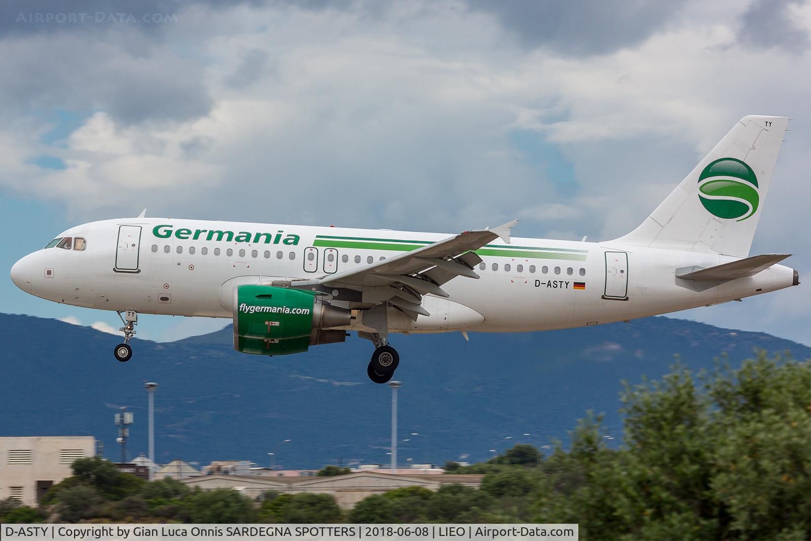 D-ASTY, 2008 Airbus A319-112 C/N 3407, LANDING 23L