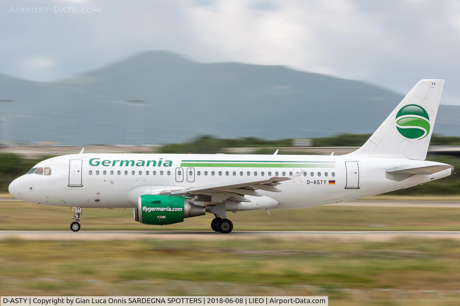 D-ASTY, 2008 Airbus A319-112 C/N 3407, TAKE OFF 23L