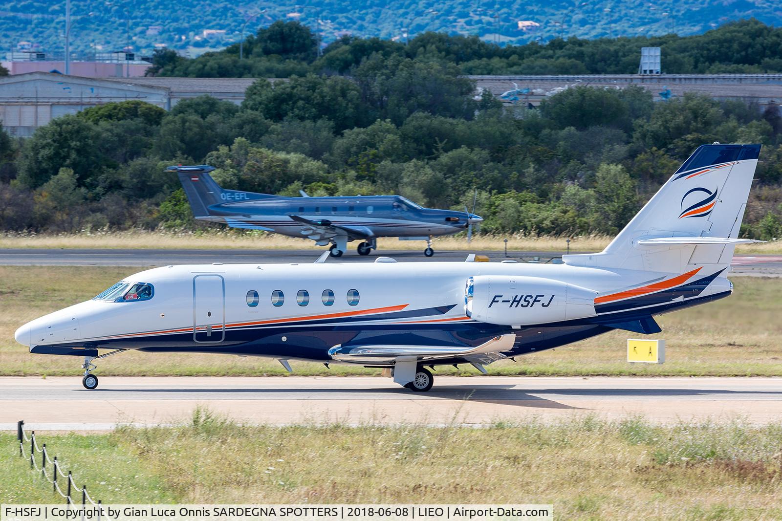 F-HSFJ, 2017 Cessna 680A Citation Latitude C/N 680A-0099, TAKE OFF 23L