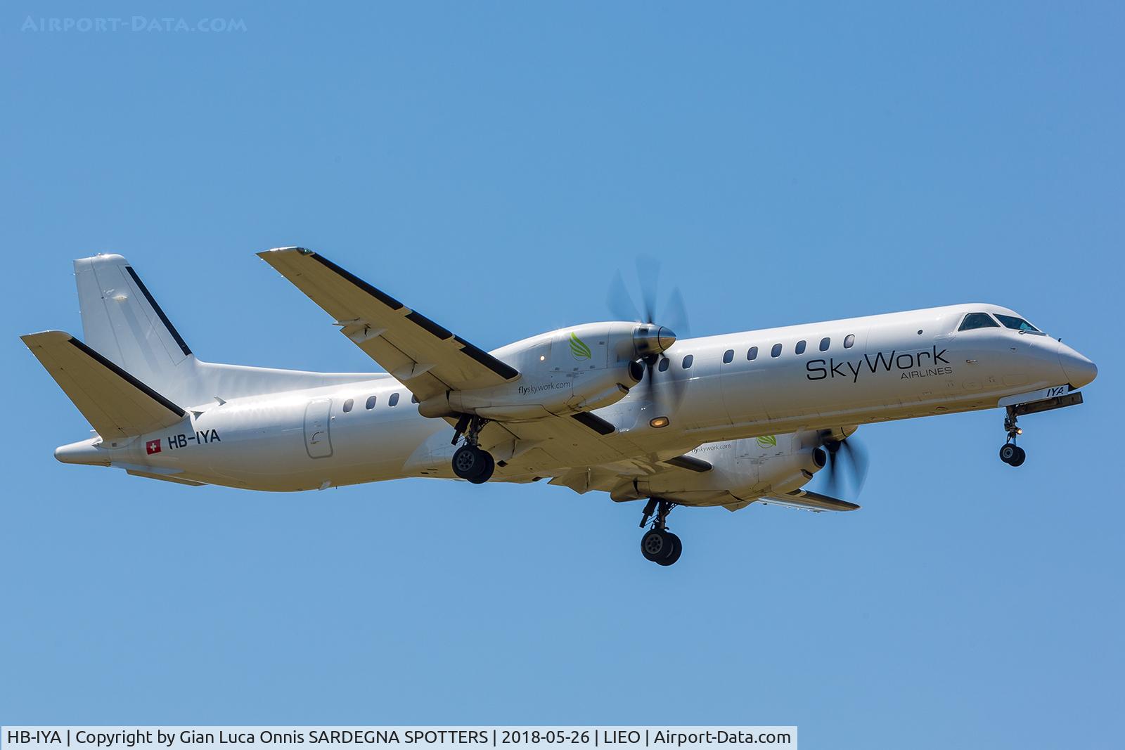 HB-IYA, 1998 Saab 2000 C/N 2000-056, LANDING 05R