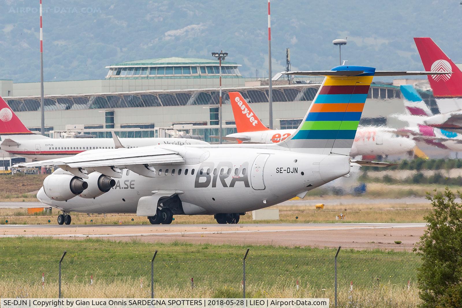 SE-DJN, 1993 British Aerospace Avro 146-RJ85 C/N E.2231, TAKE OFF 23L