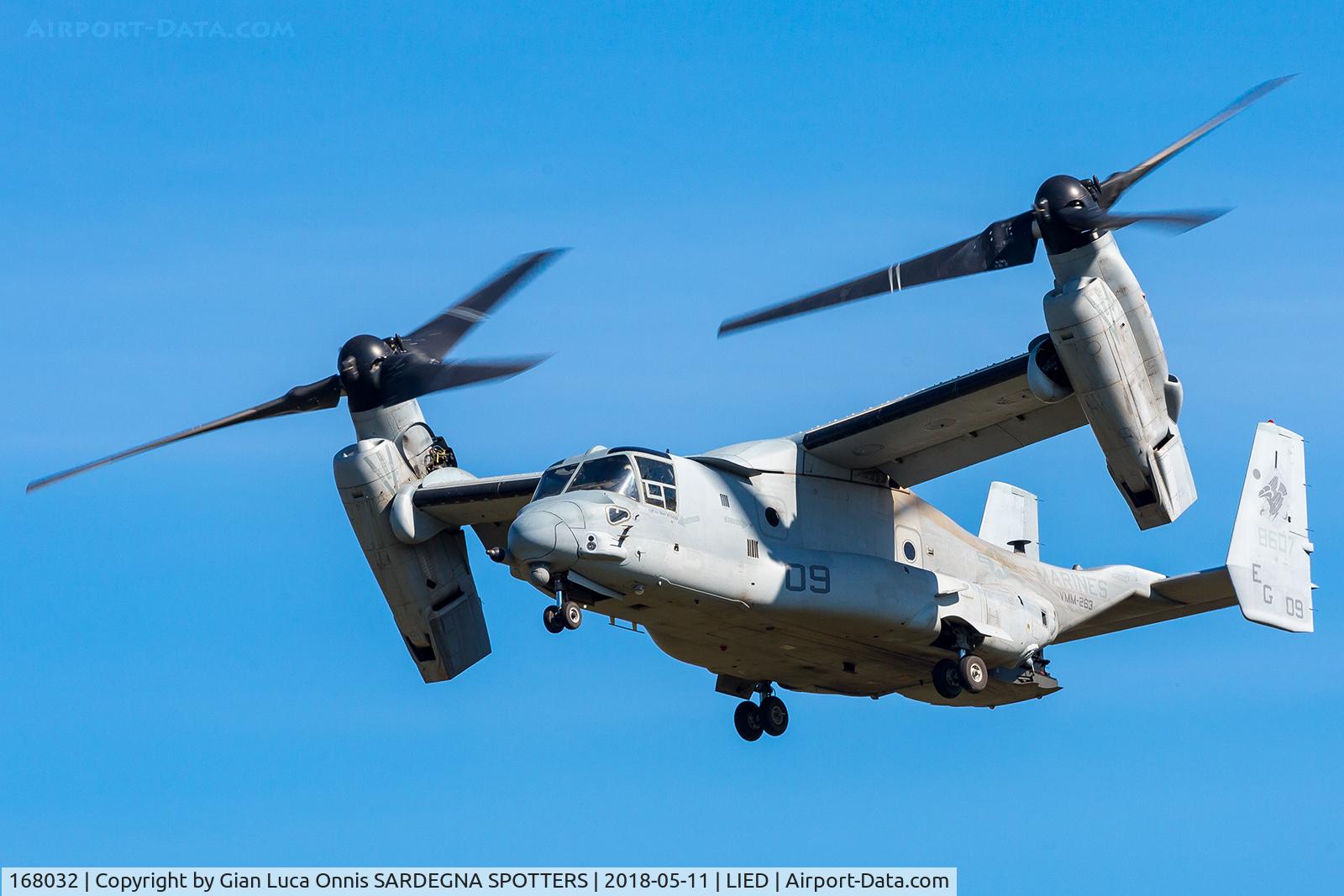 168032, Bell-Boeing MV-22B Osprey C/N D0162, LANDING 35R