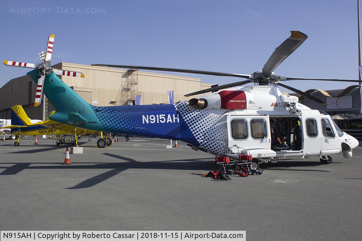 N915AH, 2008 AgustaWestland AW-139 C/N 31211, BIAS 2018 - SAKHIR AIRBASE OBKH