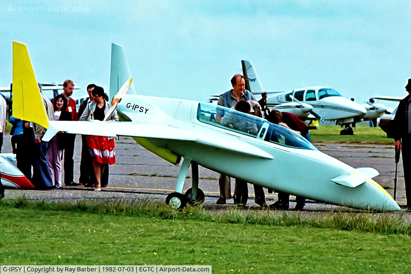 G-IPSY, 1982 Rutan VariEze C/N PFA 074-10284, G-IPSY   Rutan VariEze [PFA 074-10284] Cranfield~G 03/07/1982