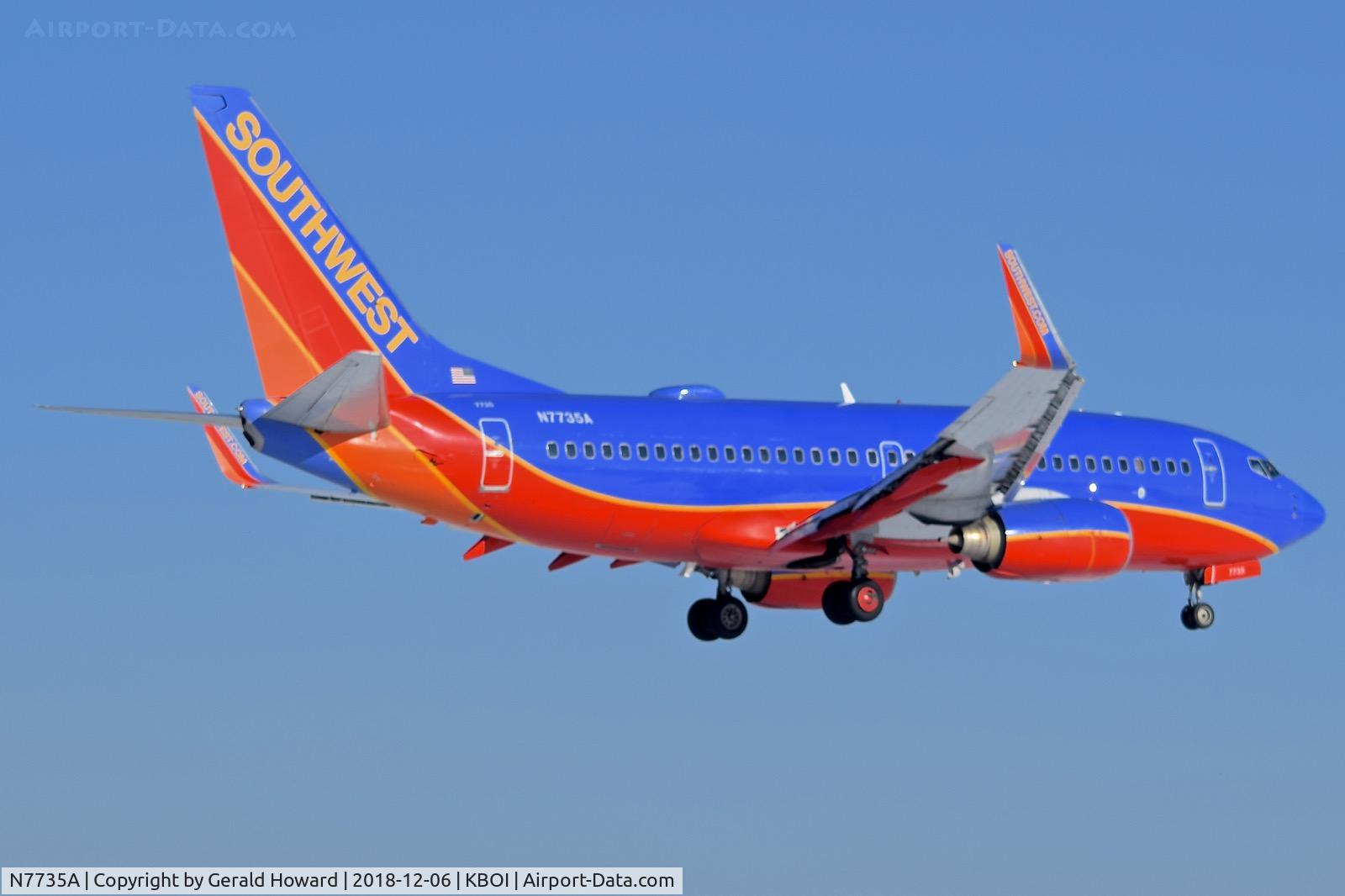 N7735A, 2006 Boeing 737-7BD C/N 34862, Landing BOI.