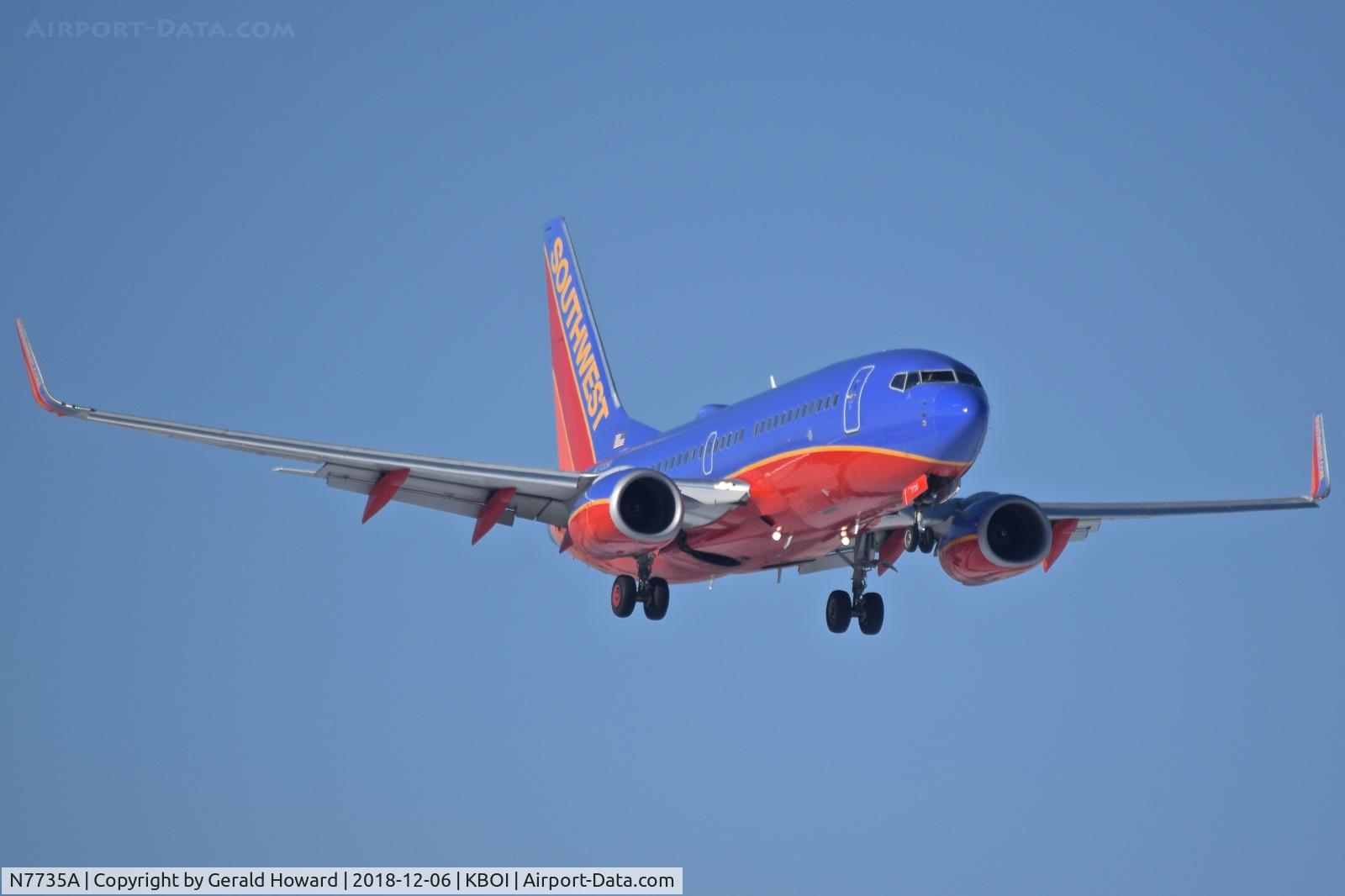 N7735A, 2006 Boeing 737-7BD C/N 34862, Landing BOI.