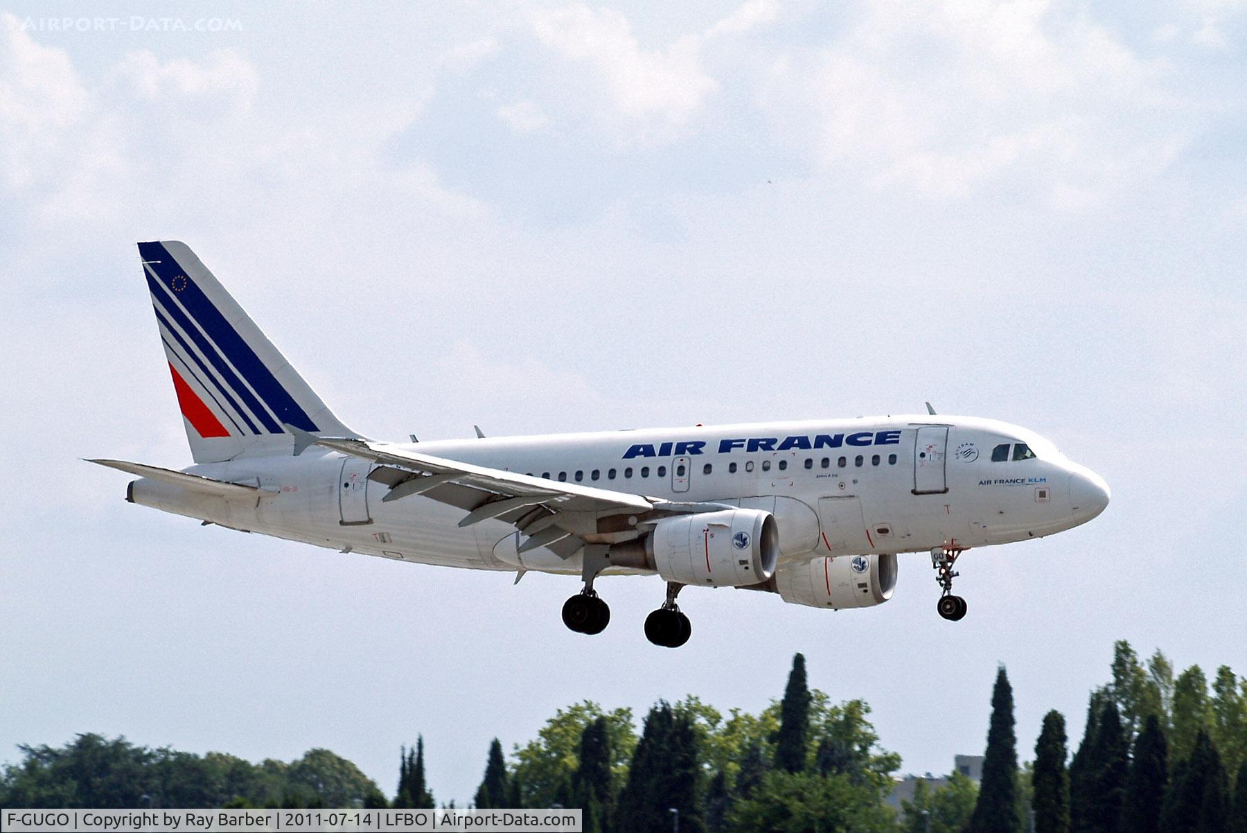 F-GUGO, 2006 Airbus A318-111 C/N 2951, F-GUGO   Airbus A318-111 [2951] (Air France) Toulouse-Blagnac~F 14/07/2011