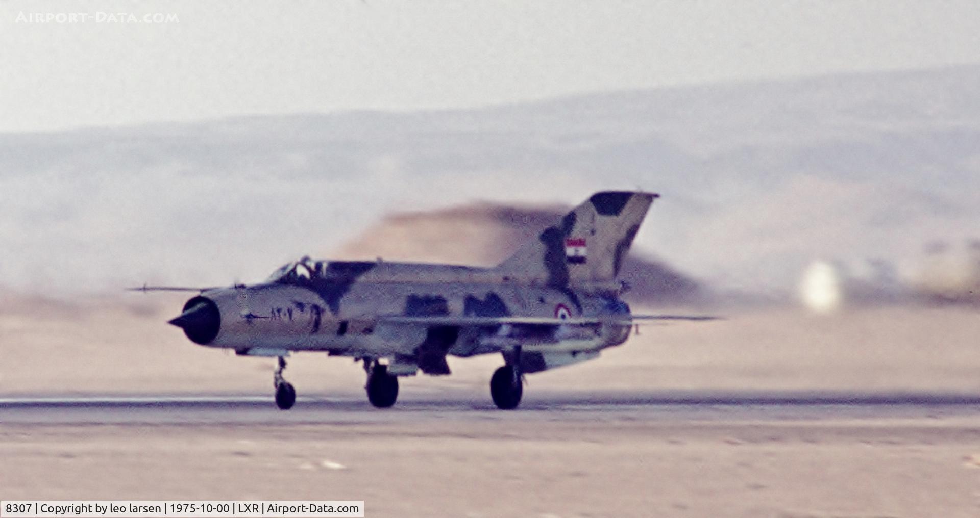 8307, Mikoyan-Gurevich MiG-21PFM C/N not found, Luxor 10.1975