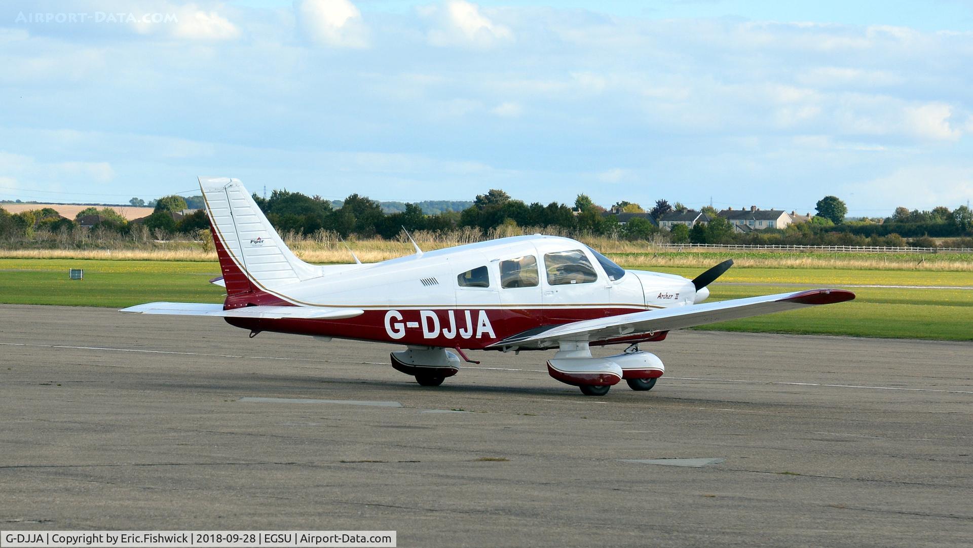 G-DJJA, 1984 Piper PA-28-181 Cherokee Archer II C/N 28-8490014, 2. G-DJJA visiting Duxford, Sept. 2018.