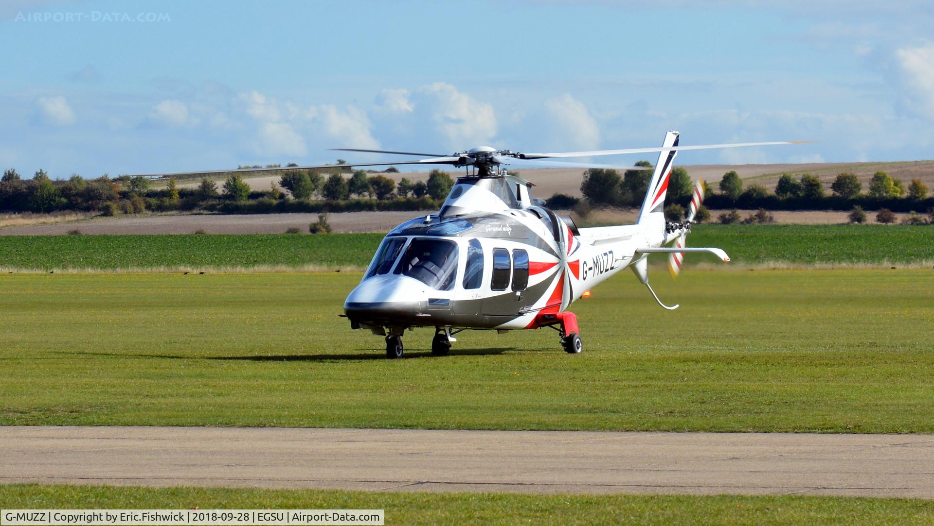 G-MUZZ, 2013 AgustaWestland AW-109SP GrandNew C/N 22325, 3. G-MUZZ visiting Duxford, Sept. 2018.