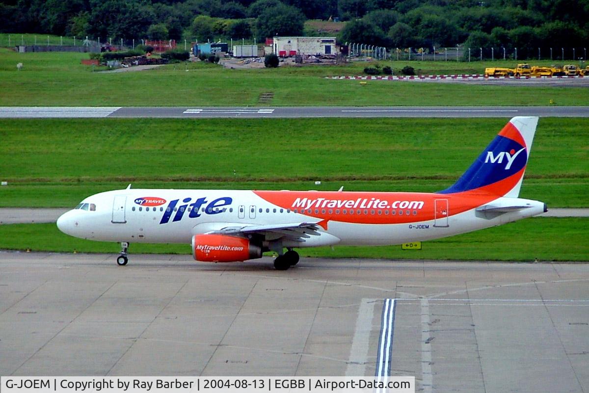 G-JOEM, 1993 Airbus A320-231 C/N 449, G-JOEM   Airbus A320-212 [0449] (MyTravel Lite) Birmingham Int'l~G 13/08/2004