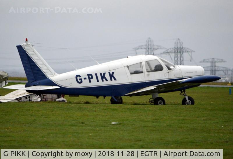 G-PIKK, 1967 Piper PA-28-140 Cherokee C/N 28-22932, Piper PA-28-140 Cherokee propless at Elstree.