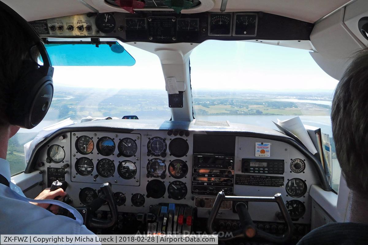 ZK-FWZ, Britten-Norman BN-2A-26 Islander C/N 52, Approaching Invercargill (SZS-IVC)