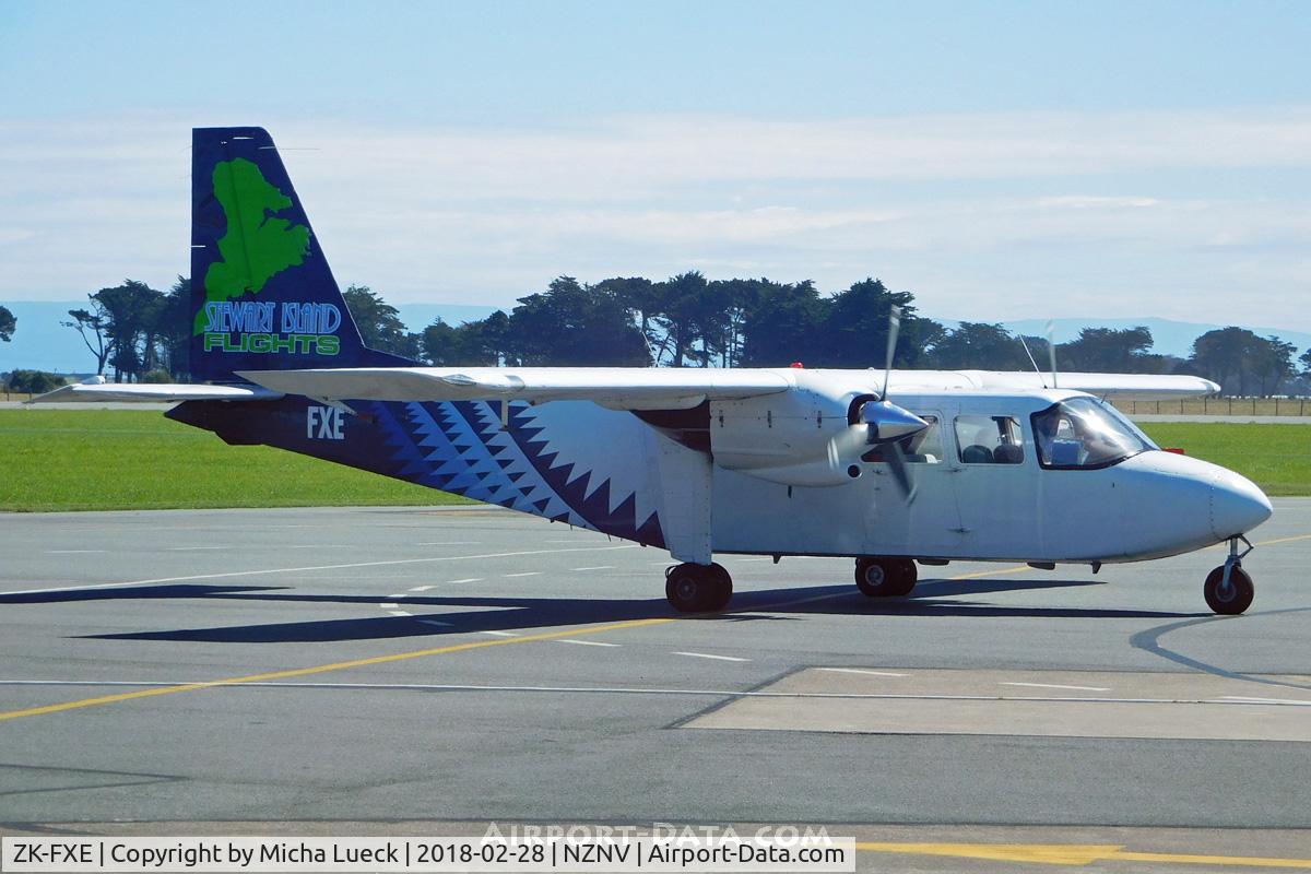 ZK-FXE, Britten-Norman BN-2A-26 Islander C/N 110, At Invercargill
