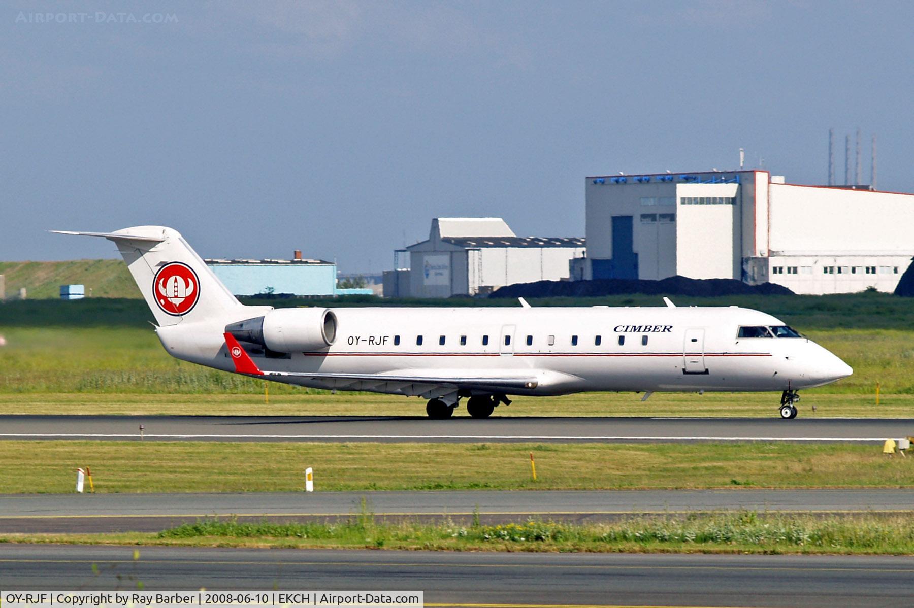 OY-RJF, 1993 Canadair CRJ-200LR (CL-600-2B19) C/N 7019, OY-RJF   Canadair CRJ-100LR [7019] (Cimber Air) Copenhagen-Kastrup~OY 10/06/2008