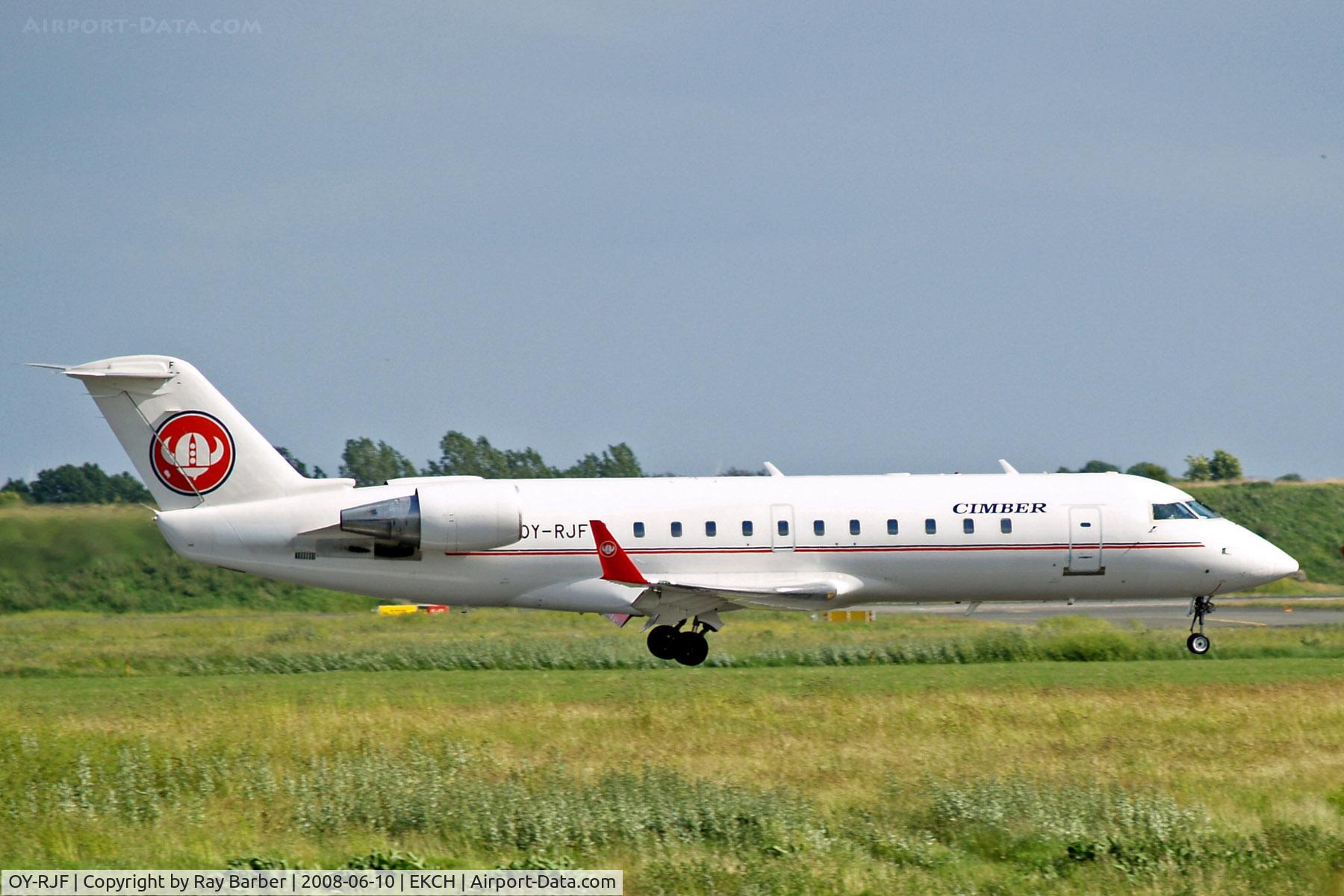 OY-RJF, 1993 Canadair CRJ-200LR (CL-600-2B19) C/N 7019, OY-RJF   Canadair CRJ-100LR [7019] (Cimber Air) Copenhagen-Kastrup~OY 10/06/2008