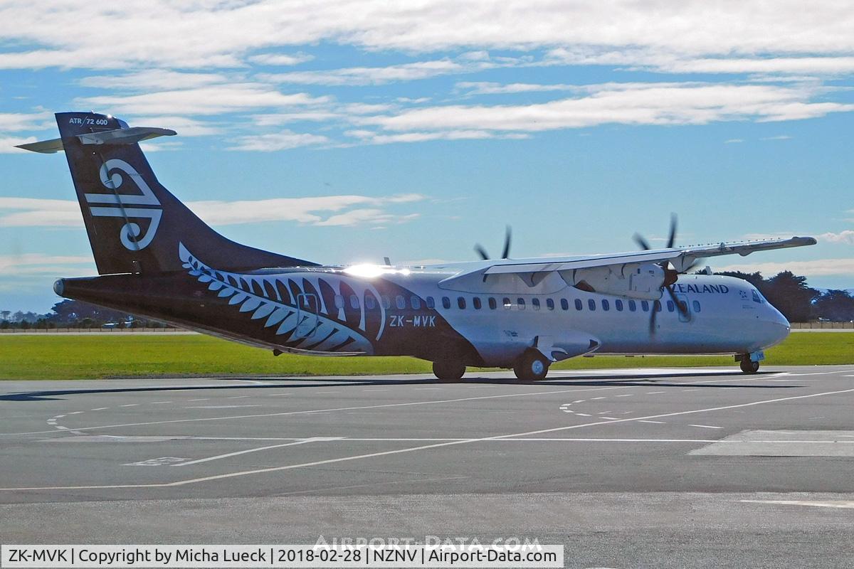 ZK-MVK, 2016 ATR 72-600 (72-212A) C/N 1330, At Invercargill