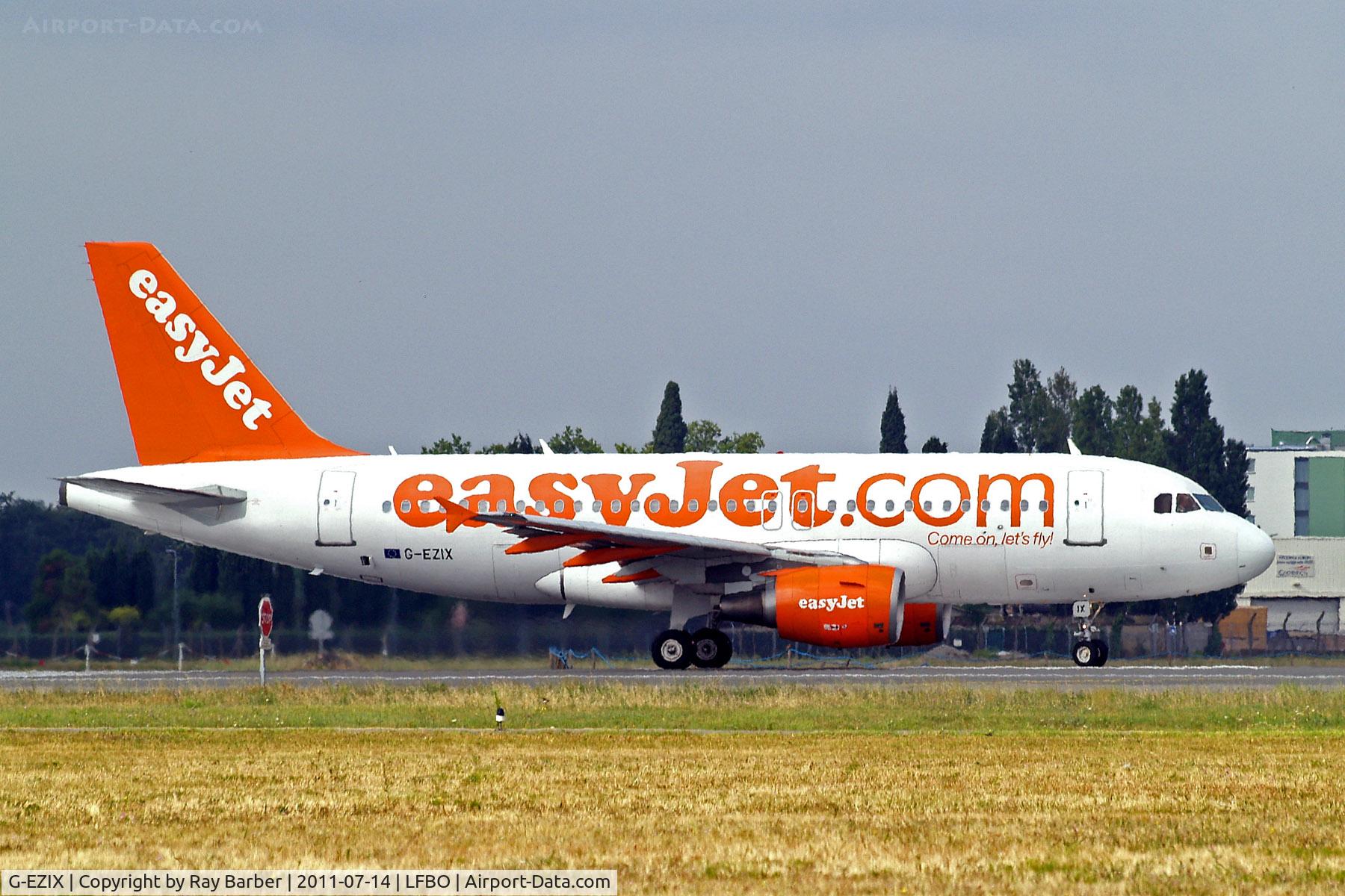 G-EZIX, 2005 Airbus A319-111 C/N 2605, G-EZIX   Airbus A319-111 [2605] (easyJet) Toulouse-Blagnac~F 14/07/2011