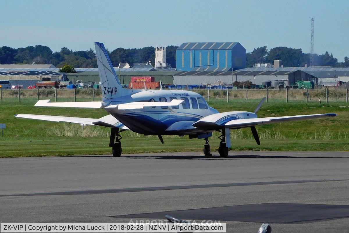 ZK-VIP, Piper PA-31-350 Chieftain C/N 31-7405482, At Invercargill