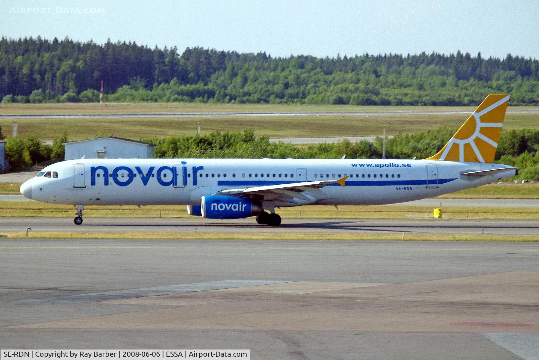 SE-RDN, 2004 Airbus A321-231 C/N 2211, SE-RDN   Airbus A321-231 [2211] (Novair) Stockholm-Arlanda~SE 06/06/2008
