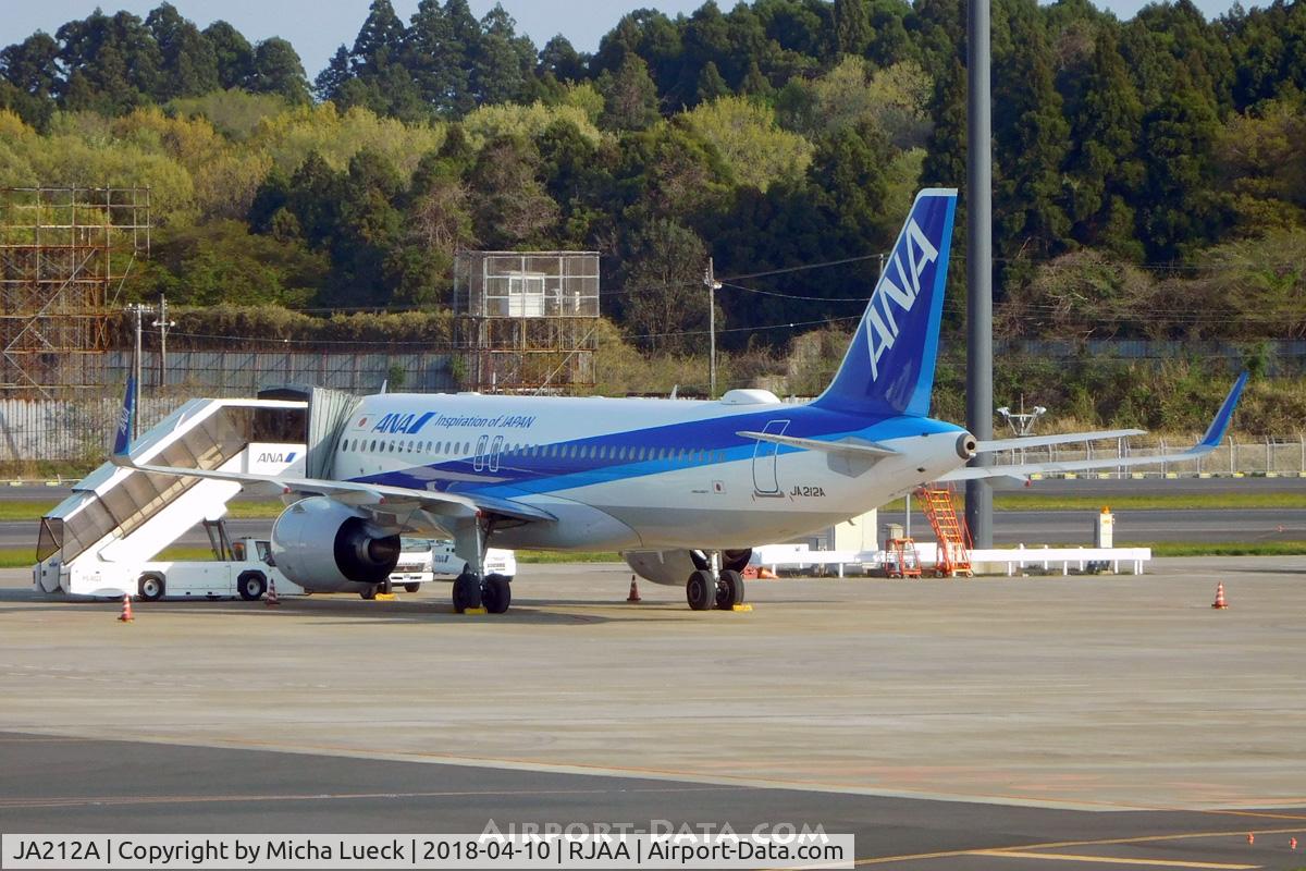 JA212A, 2017 Airbus A320-271N C/N 7483, At Narita