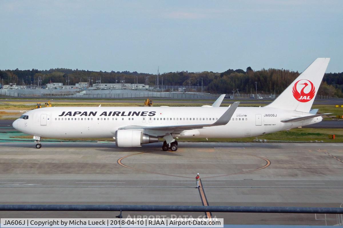 JA606J, 2003 Boeing 767-346/ER C/N 33495, At Narita
