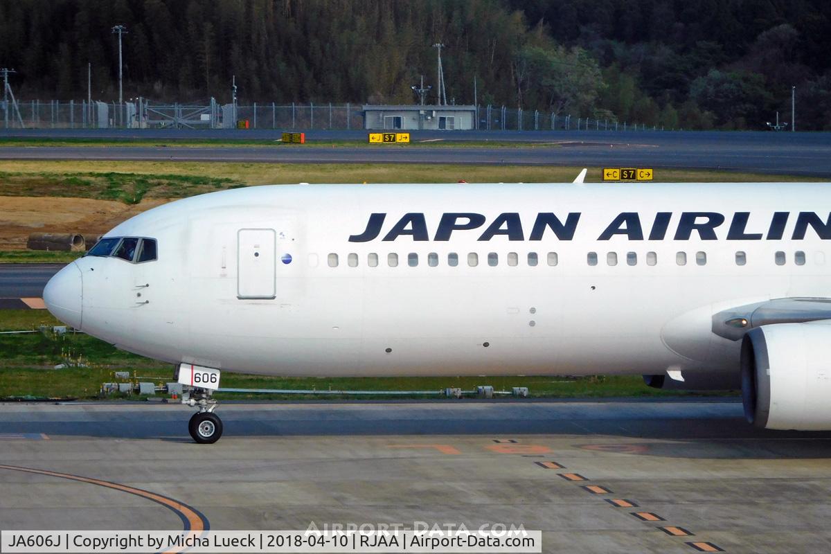 JA606J, 2003 Boeing 767-346/ER C/N 33495, At Narita
