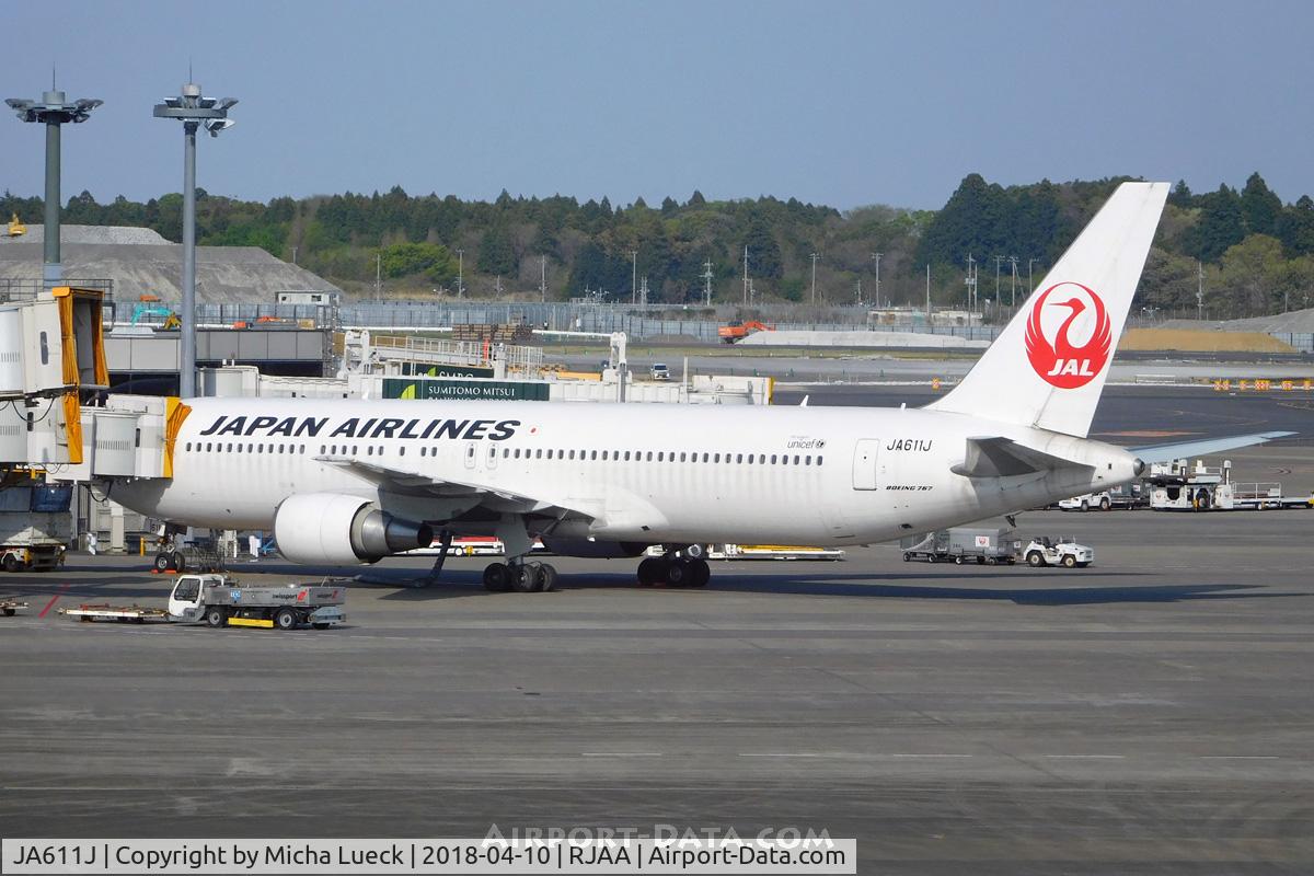 JA611J, 2004 Boeing 767-346/ER C/N 33847, At Narita