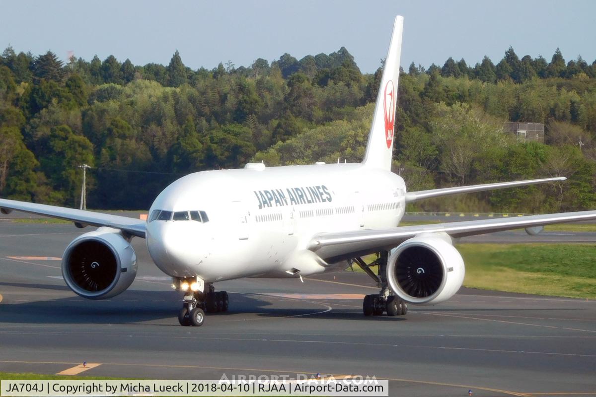 JA704J, 2003 Boeing 777-246/ER C/N 32892, At Narita