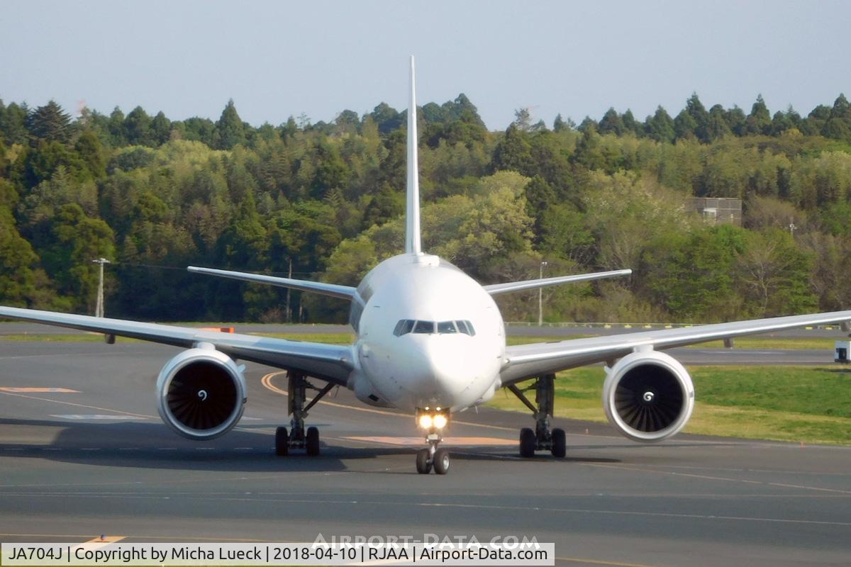 JA704J, 2003 Boeing 777-246/ER C/N 32892, At Narita