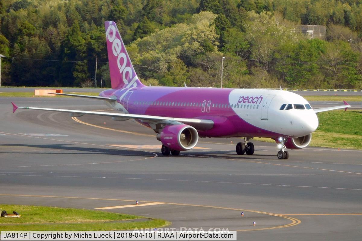 JA814P, 2014 Airbus A320-214 C/N 6335, At Narita