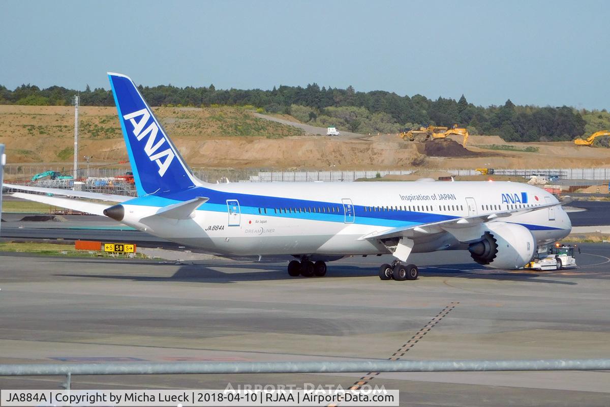 JA884A, 2016 Boeing 787-9 Dreamliner Dreamliner C/N 34523, At Narita