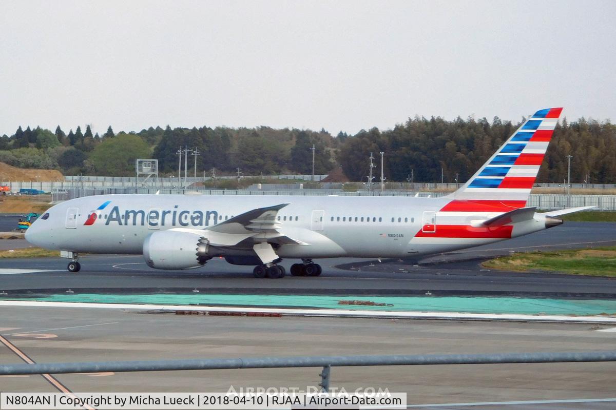 N804AN, 2015 Boeing 787-8 Dreamliner C/N 40622, At Narita