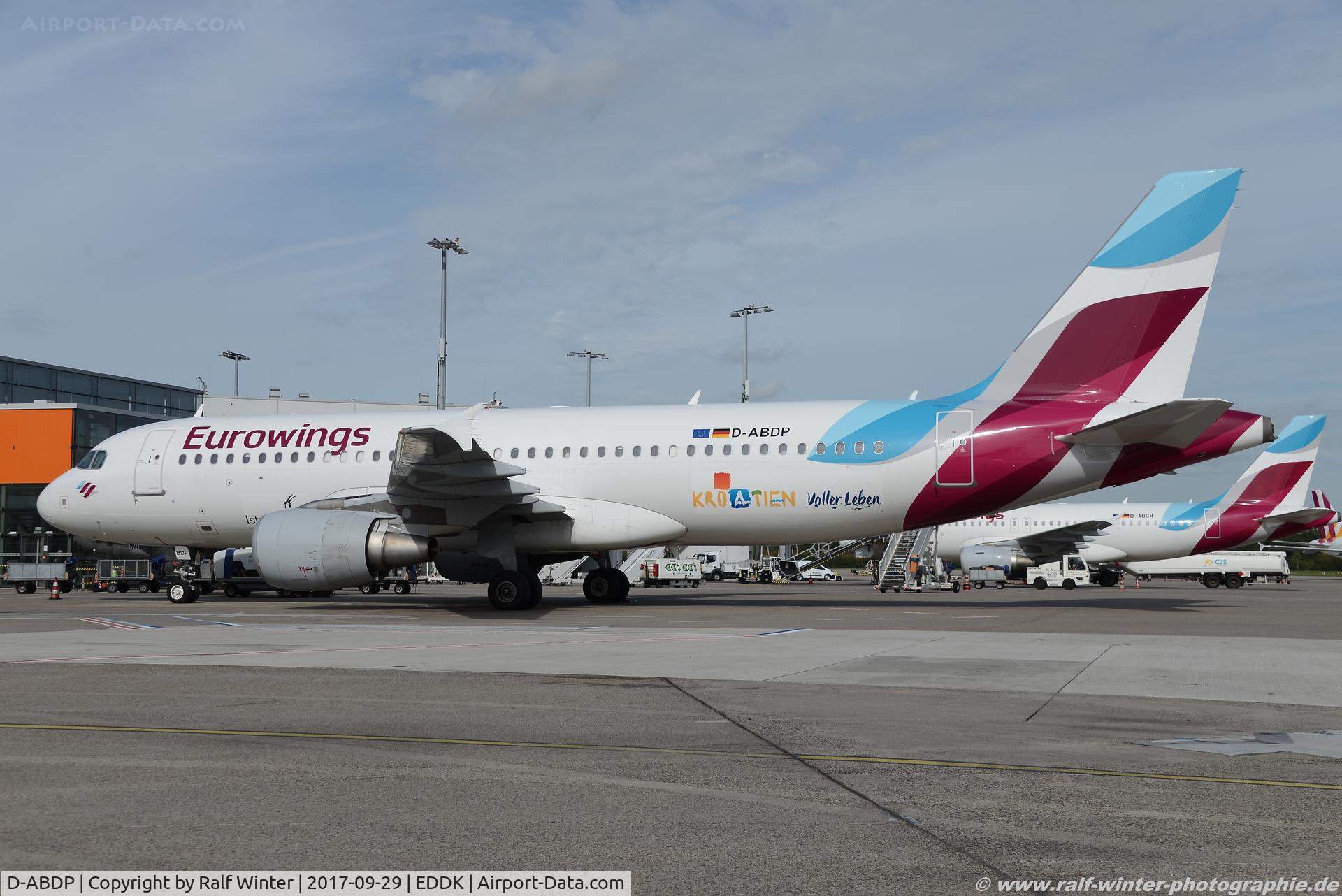 D-ABDP, 2007 Airbus A320-214 C/N 3093, Airbus A320-214 - EW EWG Eurowings ex Air Berlin 'Kroatien Sticker' - 3093 - D-ABDP - 29.09.2017 - CGN