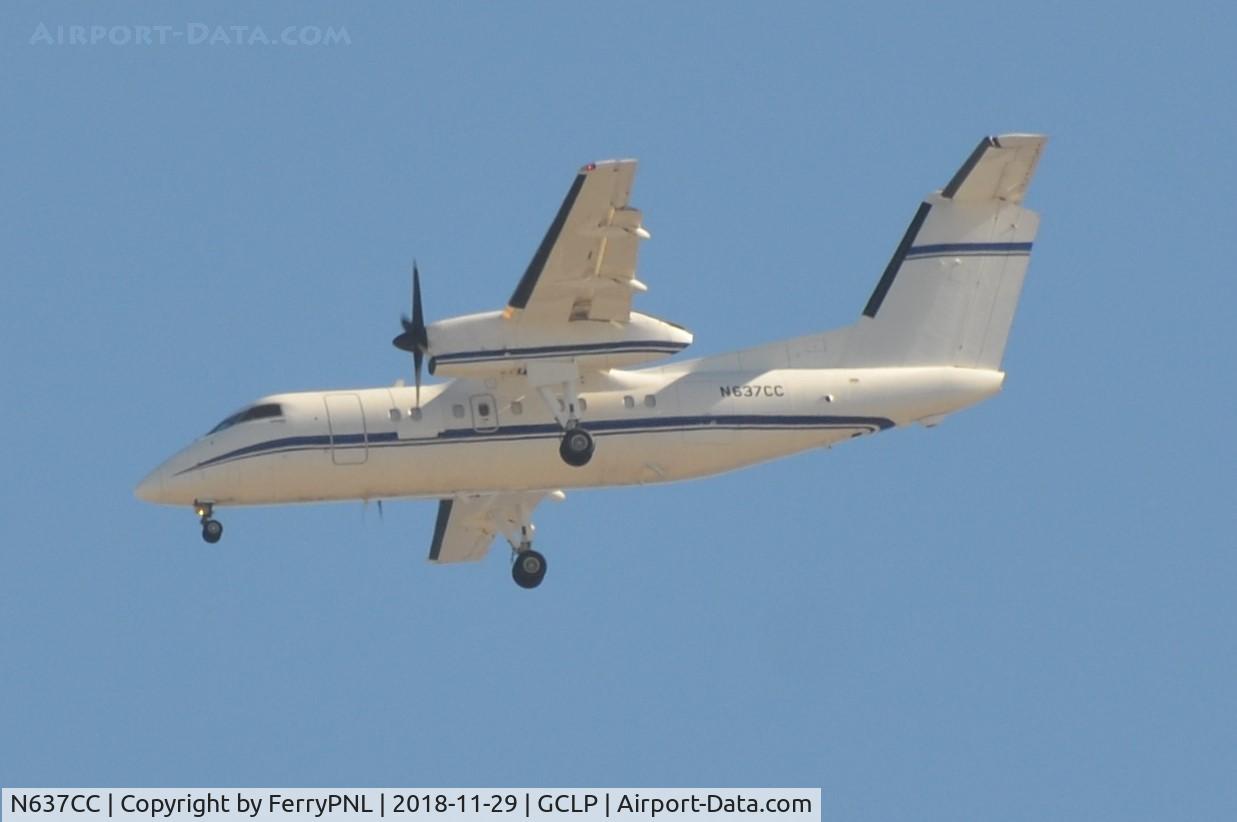 N637CC, 2006 Bombardier DHC-8-202 Dash 8 C/N 637, Coming in from the African continent Opticat Aviation DH8-202Q