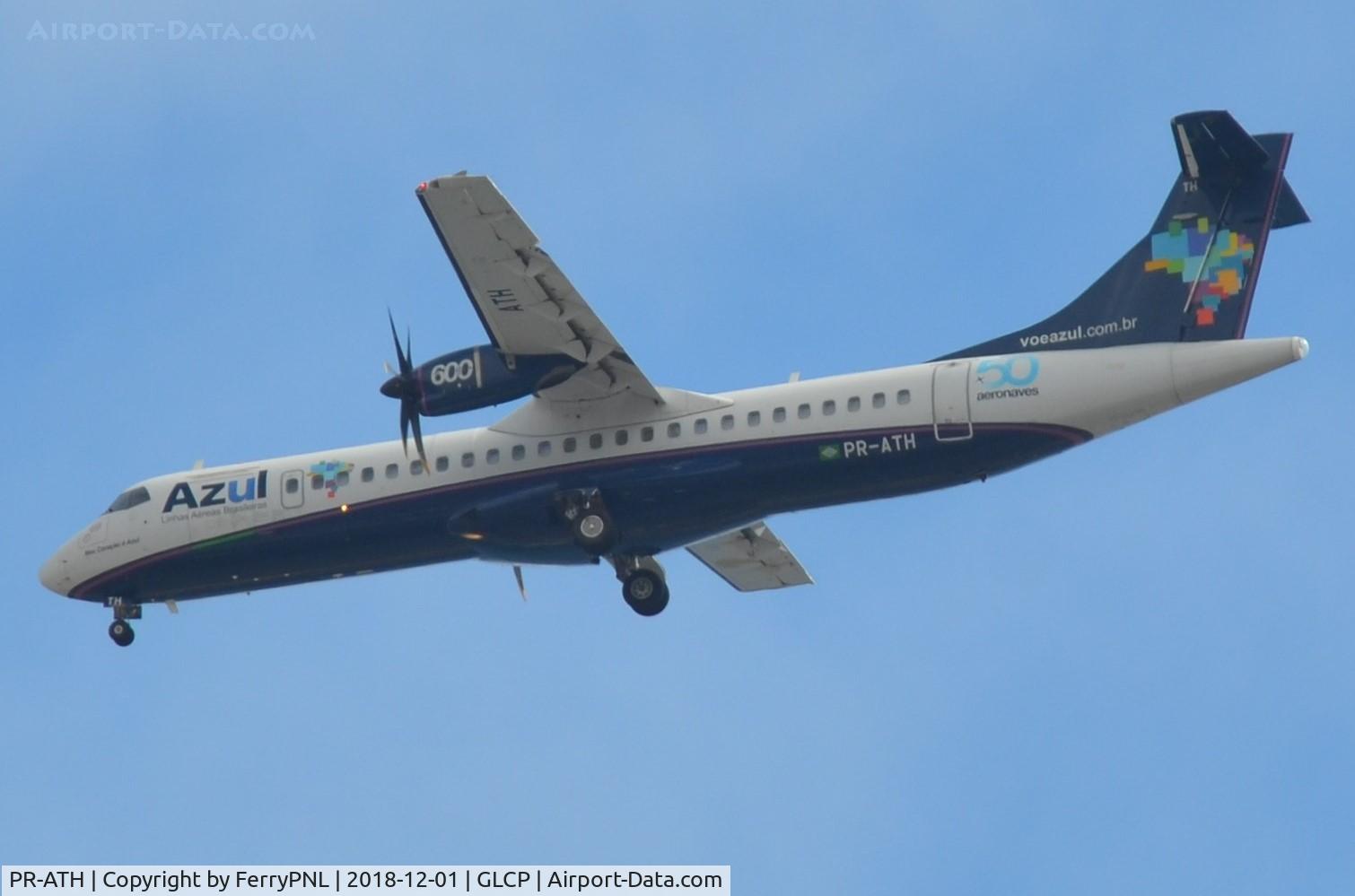 PR-ATH, 2012 ATR 72-600 C/N 991, Azul ATR72 arriving after a long ferry section from SID