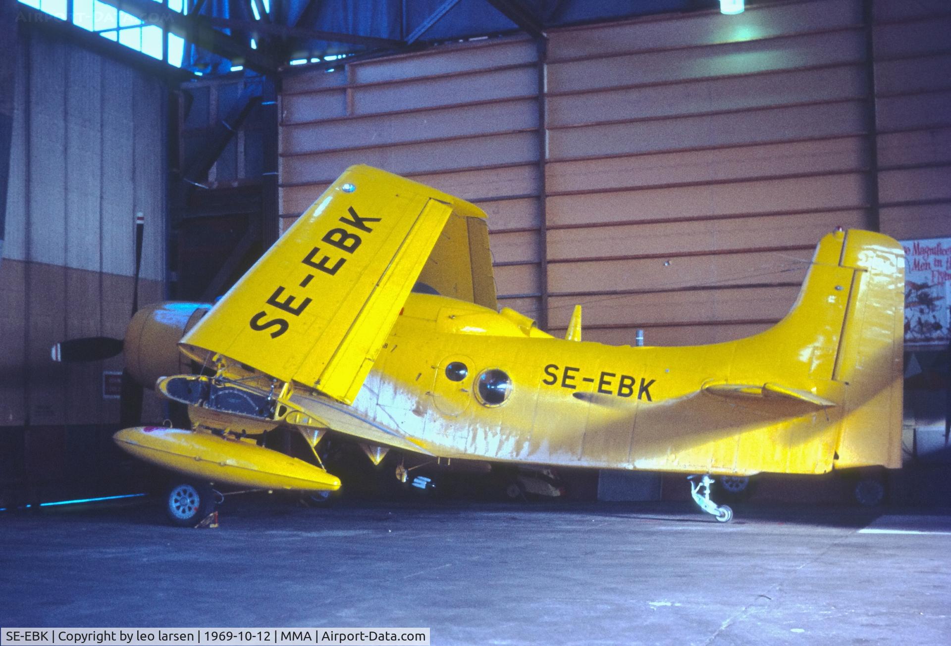 SE-EBK, 1952 Douglas AD-4W Skyraider C/N 7850, Malmø Bultofta 12.10.1969
