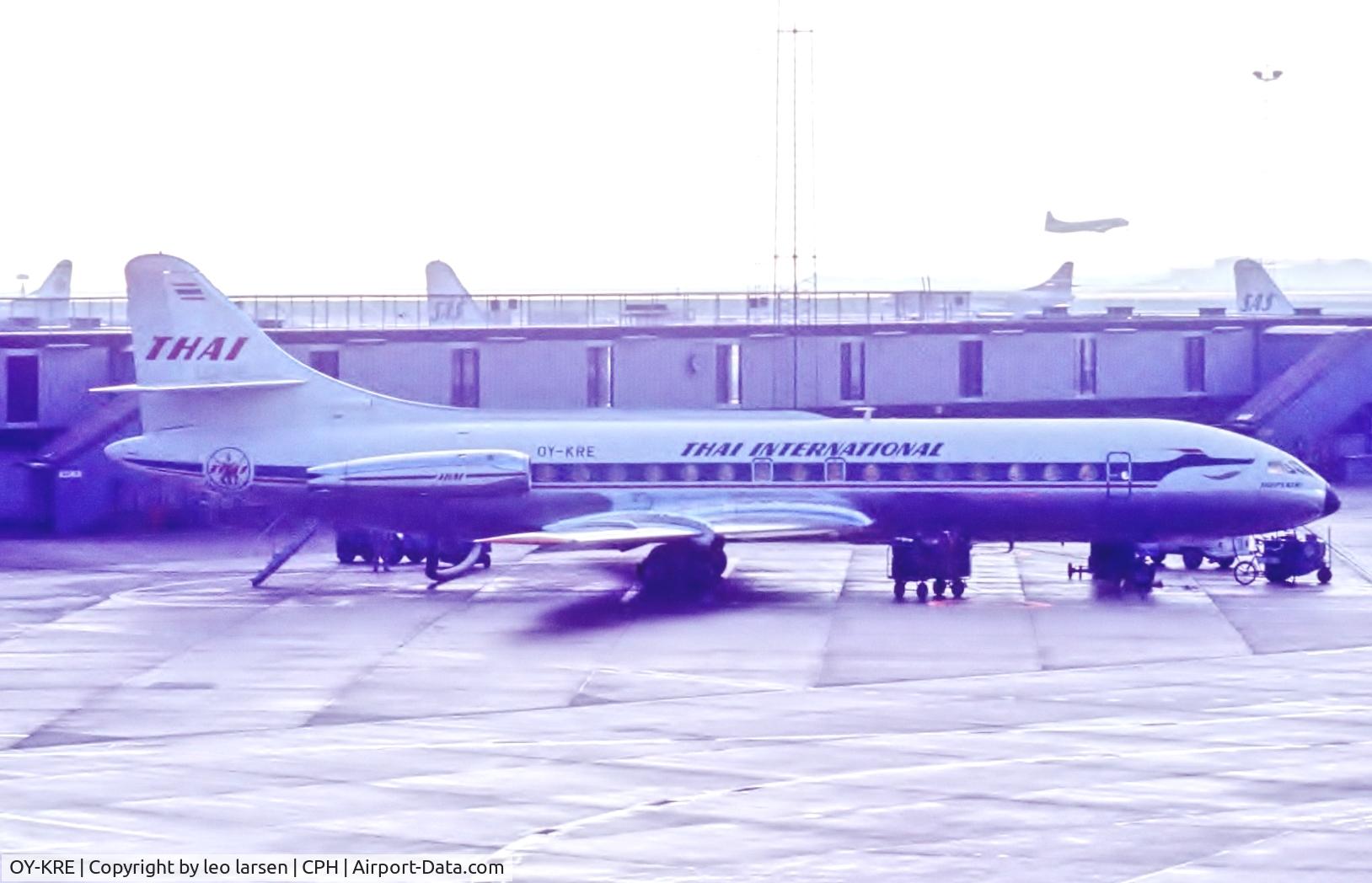 OY-KRE, 1960 Sud Aviation SE-210 Caravelle III C/N 049, Copenhagen 21.10.1970
