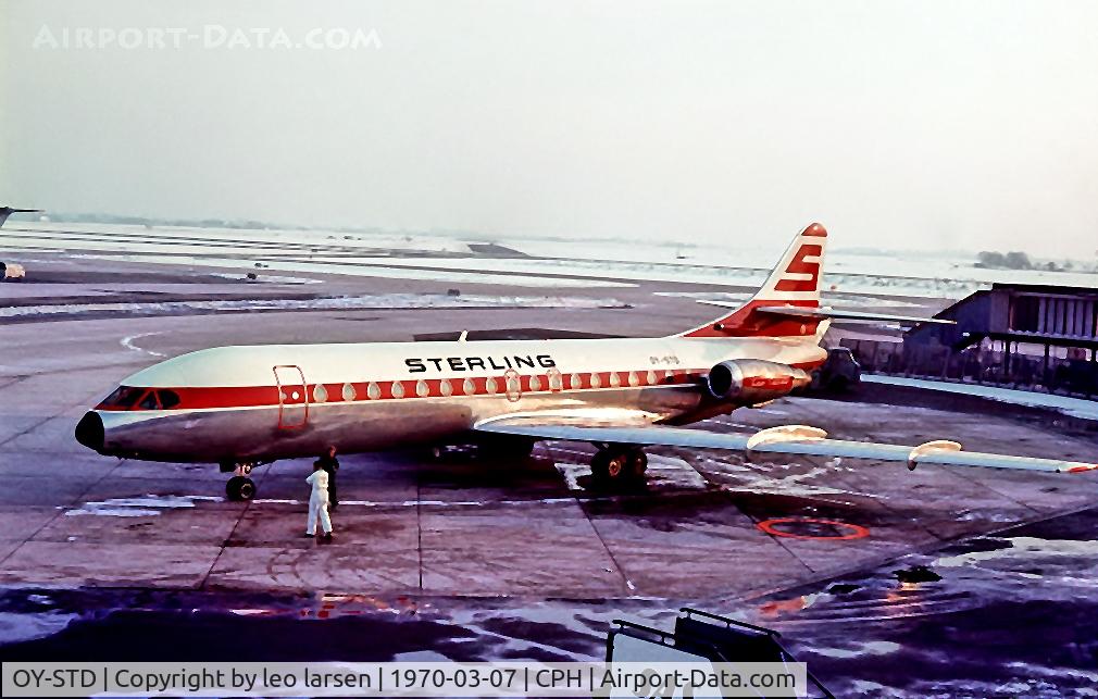 OY-STD, 1968 Sud Aviation SE-210 Caravelle 10B3 Super B C/N 238, Copenhagen 7.3.1970
