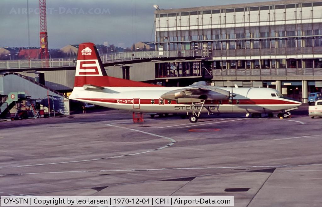 OY-STN, 1970 Fokker F.27-500 Friendship C/N 10434, Copenhagen 4.12.1970
