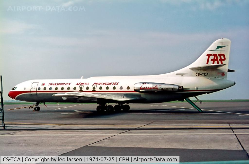 CS-TCA, 1962 Sud Aviation SE-210 Caravelle VI-R C/N 117, Copenhagen 25.7.1971