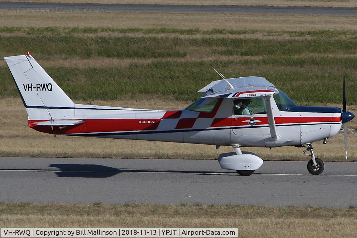 VH-RWQ, Cessna A152 Aerobat C/N A1520896, back from circuits