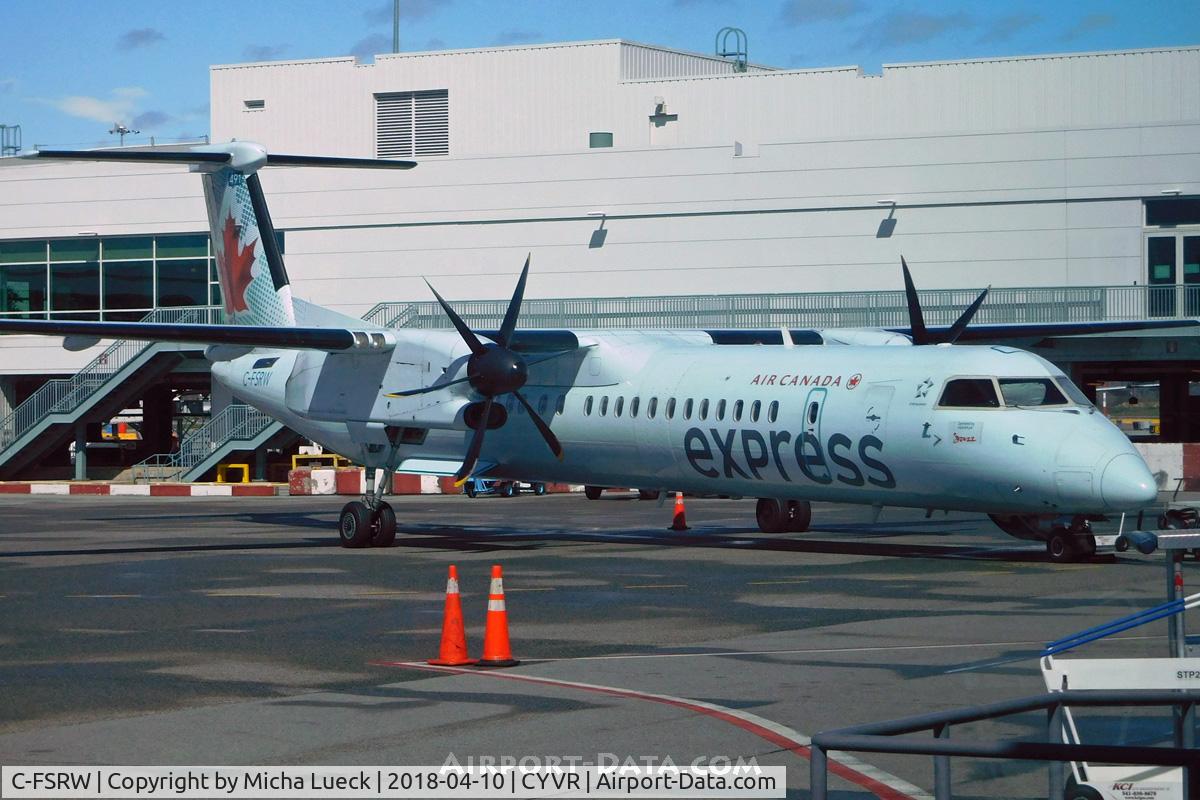 C-FSRW, 2008 De Havilland Canada DHC-8-402Q Dash 8 C/N 4221, At Vancouver