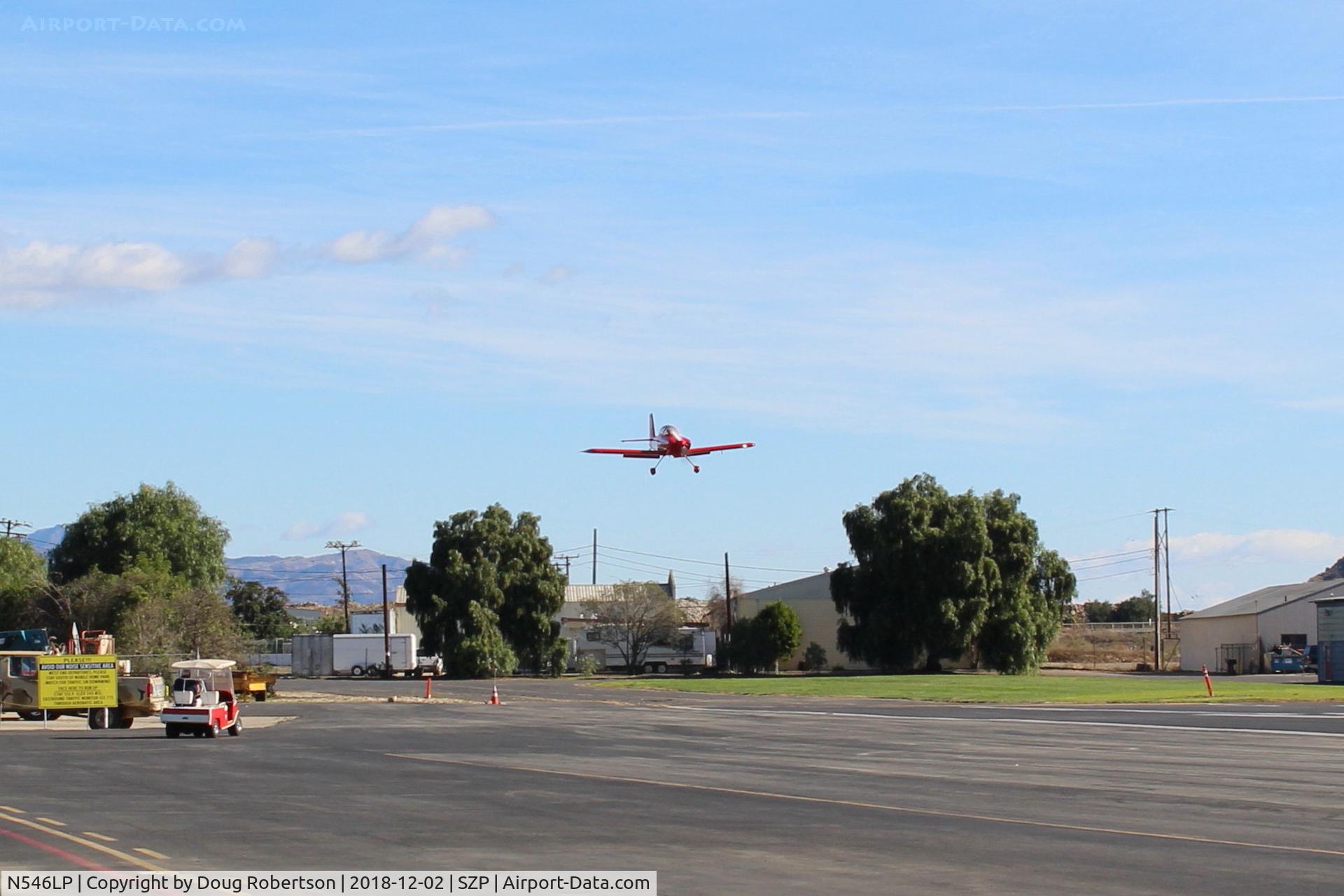 N546LP, Vans RV-8 C/N 82726, 2007 Obrien SPECIAL Vans RV-8, Lycoming IO-360 EXP, on short final Rwy 22