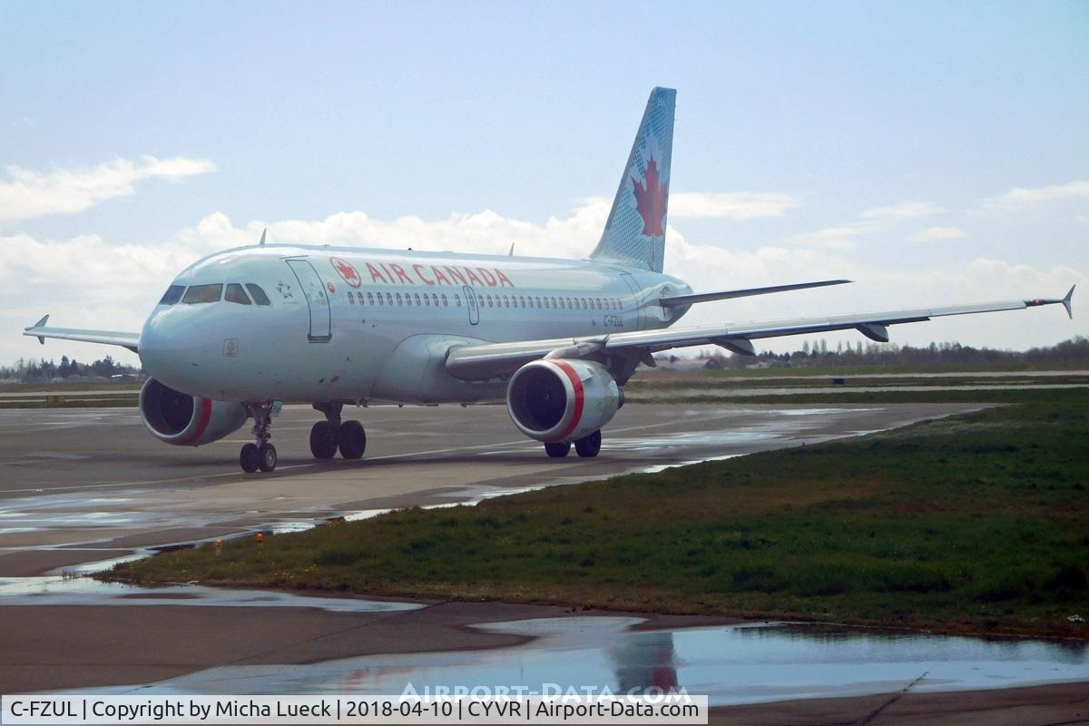 C-FZUL, 1997 Airbus A319-114 C/N 721, At Vancouver